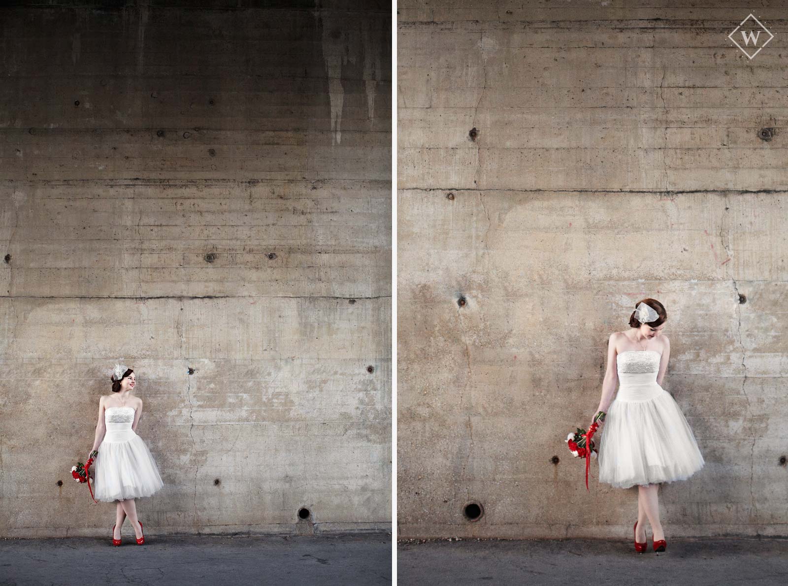 retro wedding inspiration session